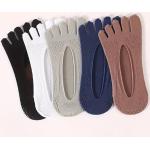 Chaussettes à doigts blanches en fibre synthétique look sportif pour homme 