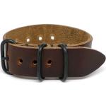 1 Pièce Military Watch Strap - Brown | Pvd Buckle