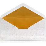 PATIKIL Lot de 20 enveloppes B6 à rabat en V avec bordure dorée - Style  luxueux pour invitation, mariage, anniversaire, multicolore