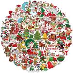 Autocollants multicolores en vinyle Noël 