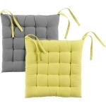 Galettes de chaise gris anthracite en coton 40x40 cm modernes 