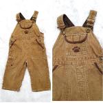 Combinaisons marron en coton Taille 9 mois look vintage pour bébé de la boutique en ligne Etsy.com 