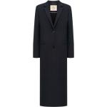 Manteaux en laine 12storeez noirs en viscose à manches longues pour femme 