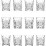 12 x whiskey glasses, tumbler, glass, 350 ml, diameter 9 cm, height 10.5 cm