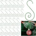 Crochet Boule Noel - Crochets Double Arbre de Noël pour Décorations Arbres.  Argent, 100 Pièces