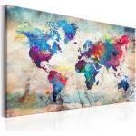 Tableaux artgeist imprimé carte du monde 