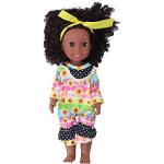 GFRGFH 14 Pouces poupées africaines réaliste bébé poupée Bandeau Enfants Enfants Enfant en Bas âge Jouet Cadeau d'anniversaire