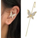 Boucles d'oreilles en cristal à motif insectes look fashion pour femme 