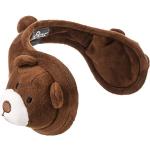 180s Cache-Oreilles Plush-Teddy Kids Enfant - protège-oreilles avec doublure automne-hiver - taille unique marron