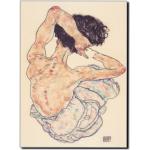 1917 Egon Schiele Siège Arrière Acte Expressionniste Gustav Klimt Artistes Illustration Milieu Du Siècle Art Moderne Mur Déco Affiche