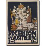 1918 Egon Schiele Sécession 49. Exposition Expressionniste Schiele Affiche D'art Nu Impression Mid Century D'affiche Danois