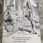 1961 Alice Au Pays Des Merveilles Illustration John Tenniel Affiche Taille 14 1/4 X 19 3/4 Fish Footman Sixties