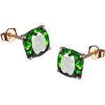 Boucles d'oreilles pendantes de mariage vert d'eau en cristal à clous personnalisés look fashion pour femme 