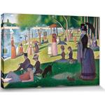 Posters 1art1 marron en bois Georges Seurat 