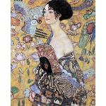 1art1 Gustav Klimt Poster Dame À L'Éventail, 1917-