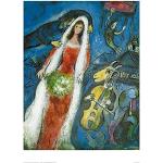 1art1 Marc Chagall Poster La Mariée Affiche Reprod