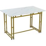 Tables de salle à manger dorées en métal en lot de 1 modernes 