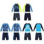 Boardshorts bleus à fleurs en fibre synthétique à motif requins enfant Taille 2 ans look fashion 