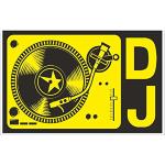 2 x Sticker en vinyle DJ pour ordinateur portable voiture voyage bagages étiquette étiquette # ? 9321 ? - 10cm/100mm Wide
