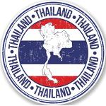 2 x Thaïlande Sticker en vinyle pour ordinateur portable Voyage Bagage Voiture Panneau iPad Fun # 5165 - 10cm/100mm Wide