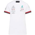 T-shirts à imprimés Puma Petronas blancs à rayures F1 Mercedes AMG Petronas Taille M pour femme 