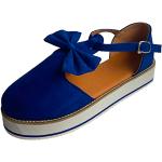 Chaussures de running bleues respirantes à lacets Pointure 35 look Hip Hop pour fille 