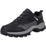 Chaussures de randonnée noires en feutre à paillettes imperméables à lacets Pointure 44 look fashion pour homme 