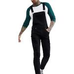 Pantalons de ski noirs à carreaux à motif ville imperméables Taille M plus size look casual 