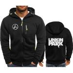 Sweats d'automne gris Linkin Park à capuche à manches longues Taille L look sportif pour homme 