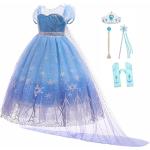 Déguisements bleus de princesses La Reine des Neiges Taille 4 ans look fashion pour fille de la boutique en ligne joom.com/fr 