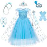 Déguisements multicolores de princesses La Reine des Neiges Taille 10 ans look fashion pour fille de la boutique en ligne joom.com/fr 
