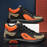 Chaussures de skate  de printemps orange en toile respirantes Pointure 41 look casual pour homme 