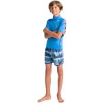 Boardshorts bleu cyan en lycra enfant respirants look sportif 