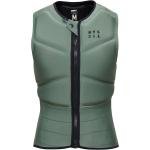 Vestes zippées Mystic vert olive en néoprène look sportif pour femme 