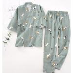 Pyjamas en coton lavable à la main Taille XL look asiatique pour femme 