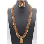 Colliers pierre précieuse en or à perles 24 carats avec rubis pour femme 