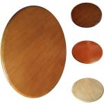 Tables rondes marron en bois 