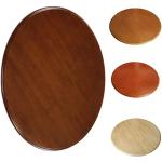 Tables rondes marron en bois 