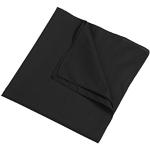 Bandana / foulard uni en 18 couleurs. - Noir - Taille Unique