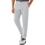 Pantalons de Golf gris argenté respirants stretch W36 look fashion pour homme 