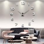 Horloges murales Moon Mood grises en métal modernes 