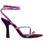 Sandales à talons violettes Pointure 39 look fashion pour femme 