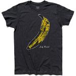 T-Shirt Homme Banane Inspiré Andy Warhol et AI Velvet Underground - Noir, L