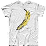 T-Shirt Homme Banane Inspiré Andy Warhol et AI Velvet Underground - Blanc, XL
