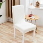 Housses de chaise blanches extensibles modernes 