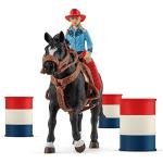Figurines d'animaux Schleich à motif animaux de cowboy pour garçon en promo 