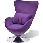 Fauteuils de relaxation violets en velours modernes 