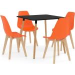 Chaises design orange en MDF contemporaines 