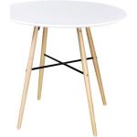 Tables rondes blanches 6 places scandinaves 