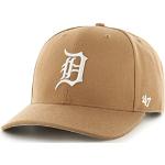 Casquette de baseball unisexe 47 MLB Detroit Tigers Cold Zone MVP DP avec logo blanc, camel, taille unique